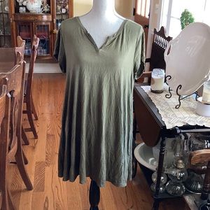 So army green swing dress